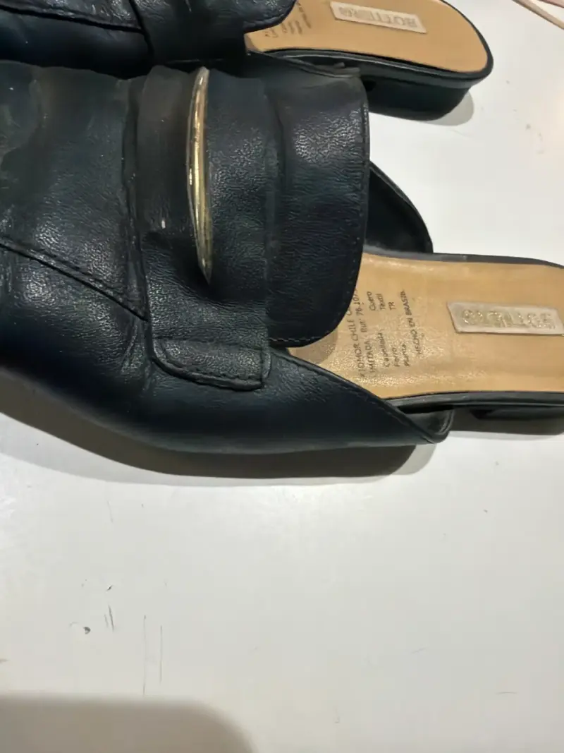 Mocasines negros de cuero - 2