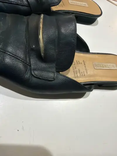Mocasines negros de cuero - miniatura 2