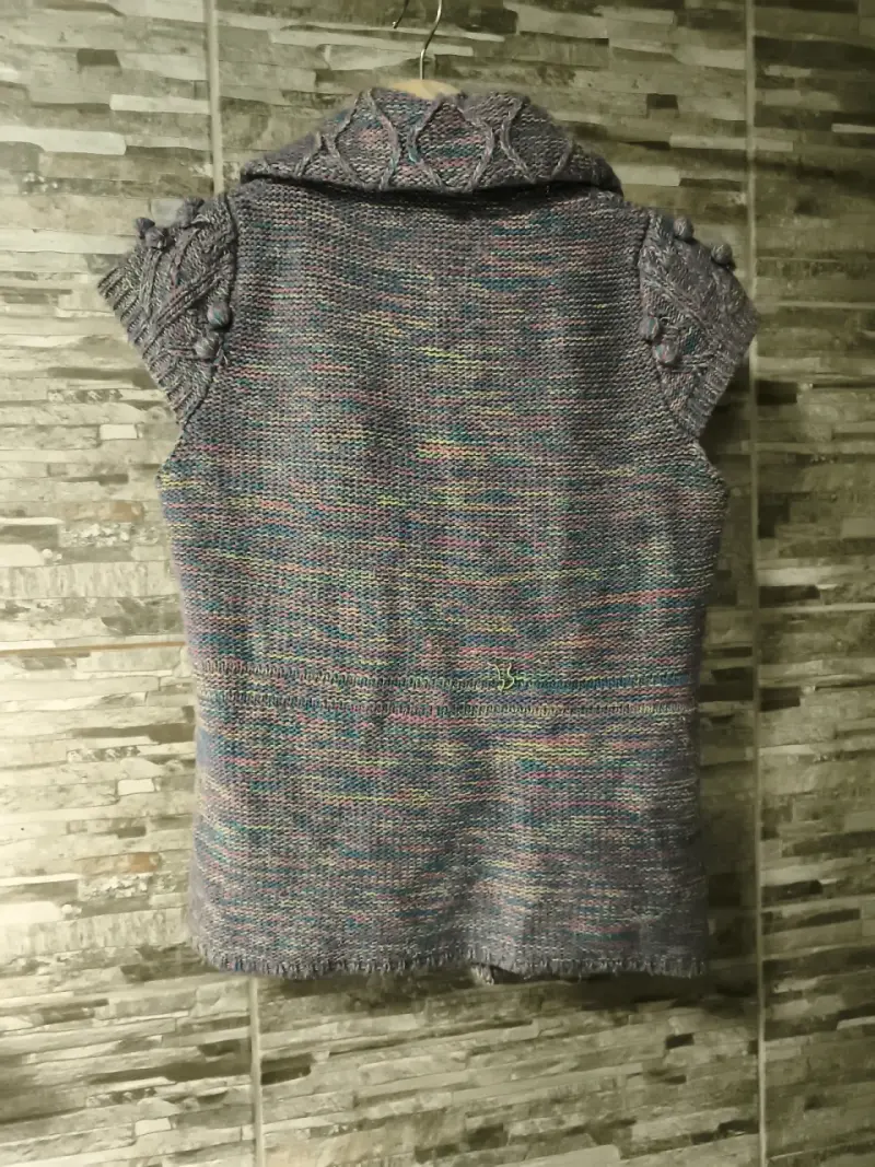Chaleco tejido multicolor - 2