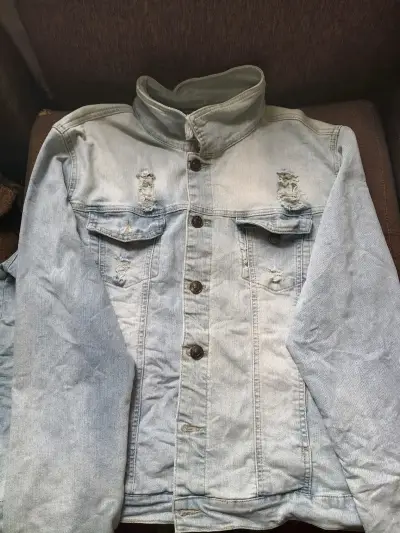 Chaqueta jeans azul claro - miniatura 1