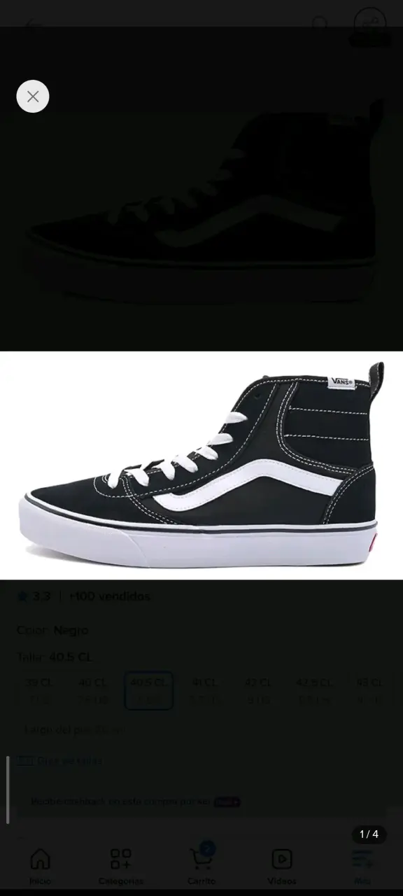 Zapatillas negras Vans hombre - 5