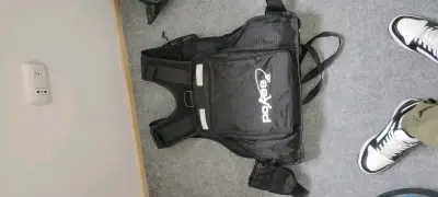 Mochila negra Portaee deportiva de pesca - miniatura 1