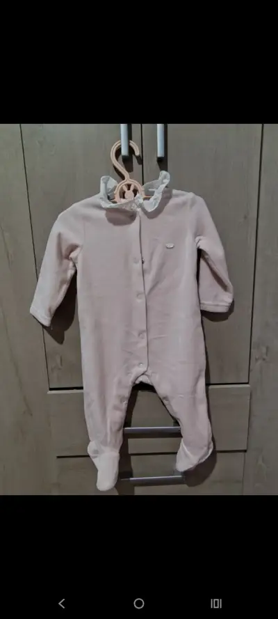 Pijama enterito para bebé rosado - miniatura 1