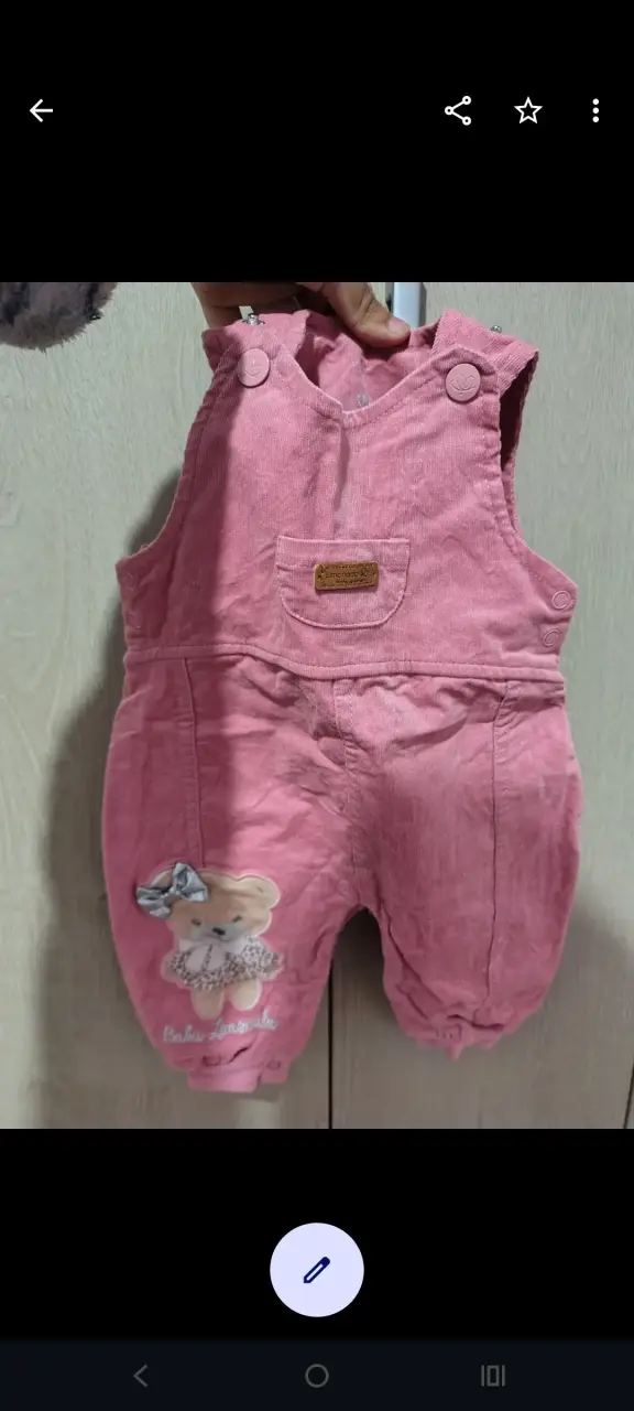 Pijama enterito para bebé rosado - 3