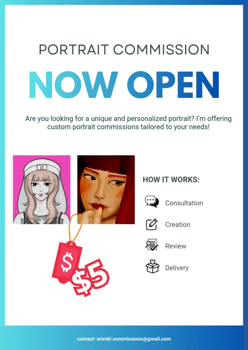 Comisiones de dibujos digitales personalizadas
