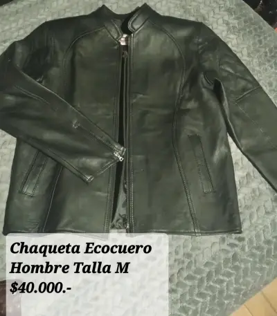 Chaqueta ecocuero hombre talla M - miniatura 1