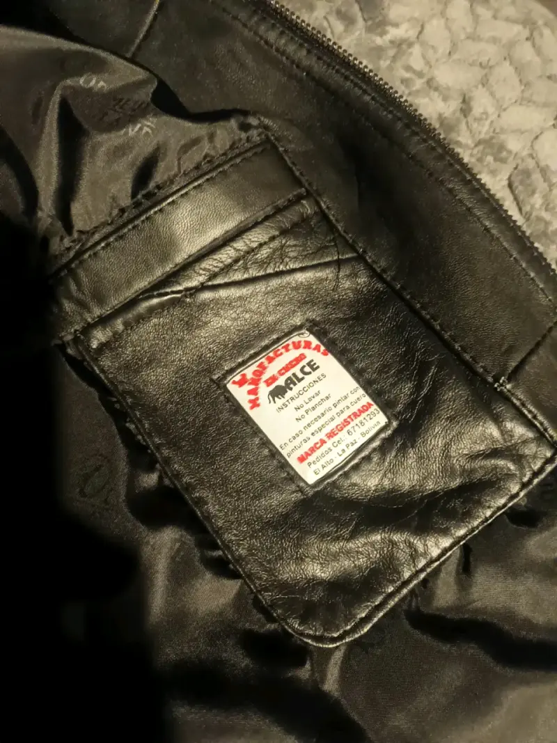 Chaqueta ecocuero hombre talla M - 3