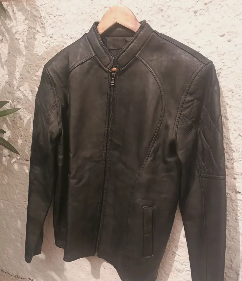 Chaqueta ecocuero hombre talla M - 5