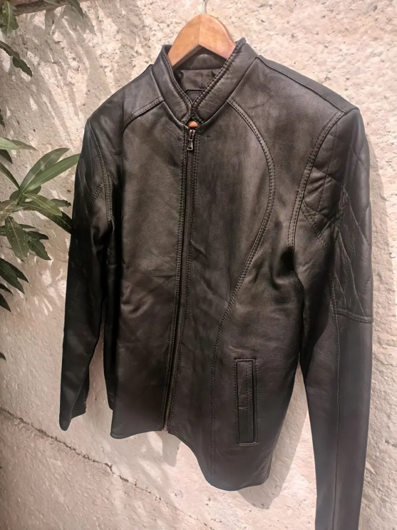 Chaqueta ecocuero hombre talla M - 6