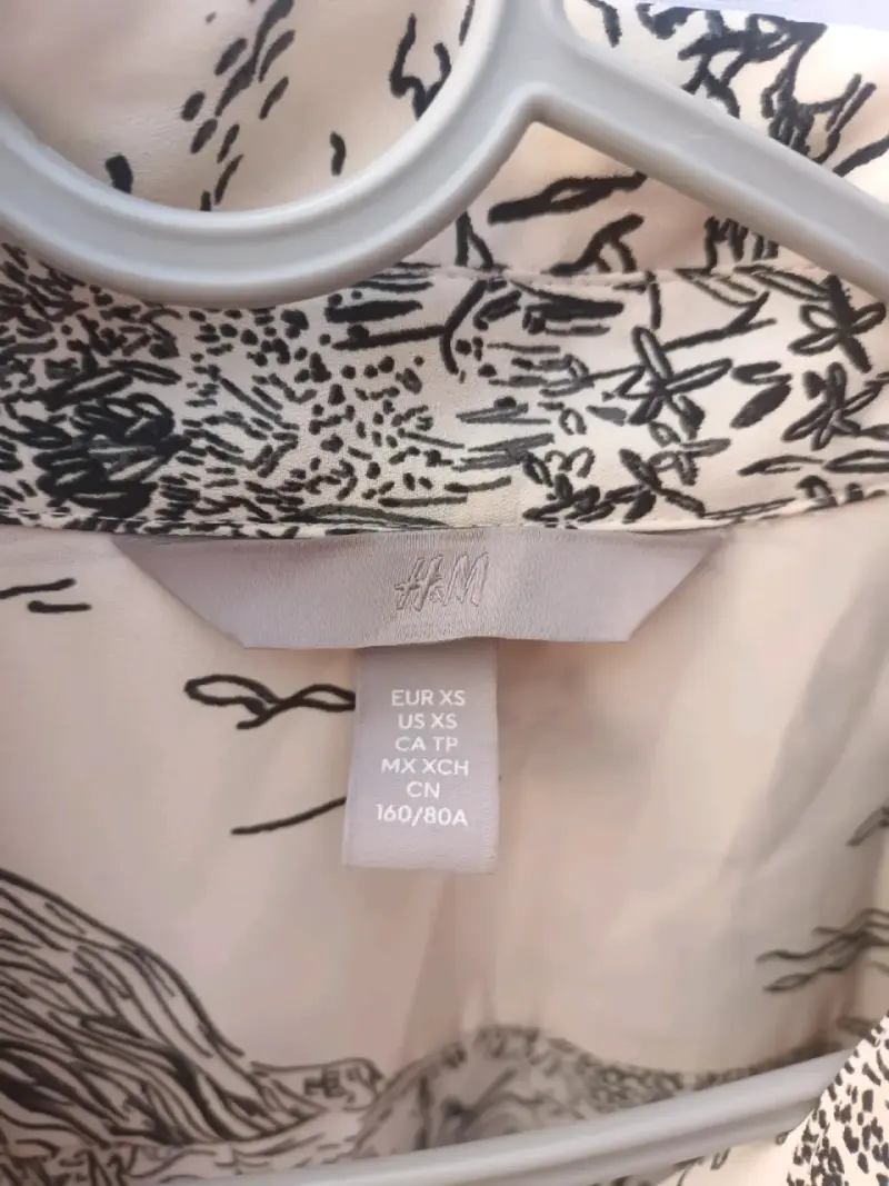 Camisa estampada beige - 2