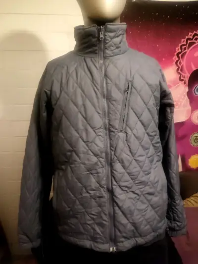 Chaqueta acolchada gris Columbia hombre talla L - miniatura 1