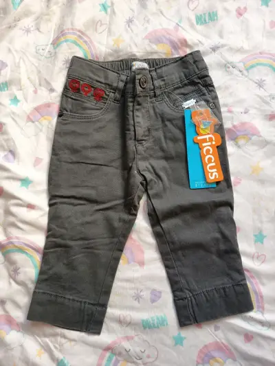 Pantalón gris para niña - miniatura 1