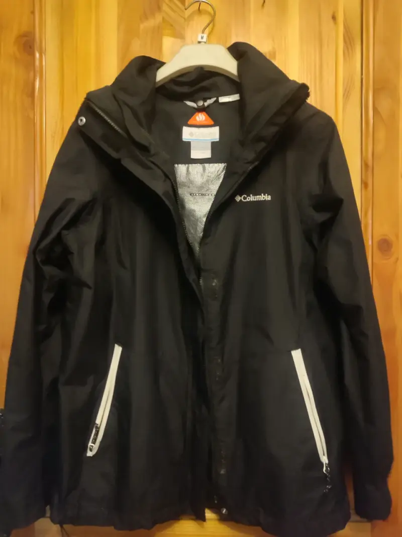 Chaqueta impermeable negra Columbia talla xl - 2