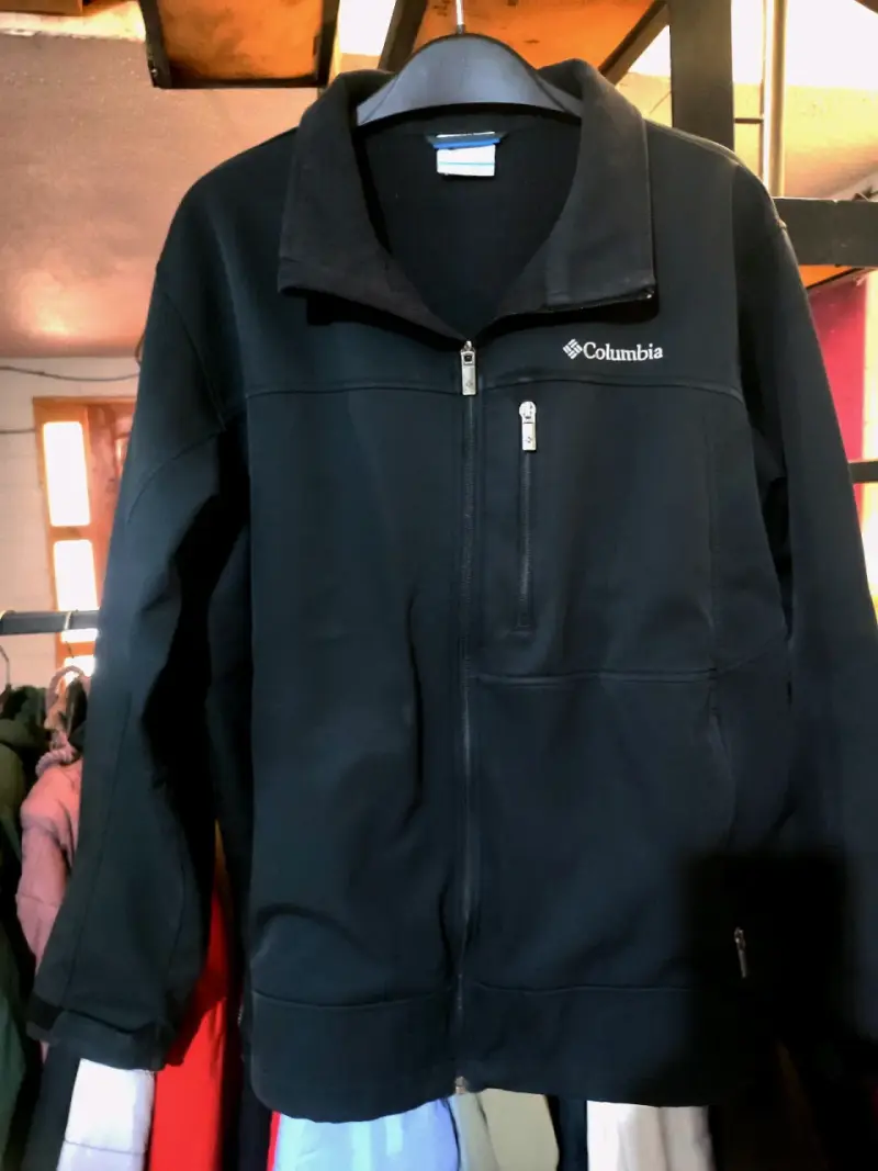 Chaqueta negra Columbia hombre soft shell