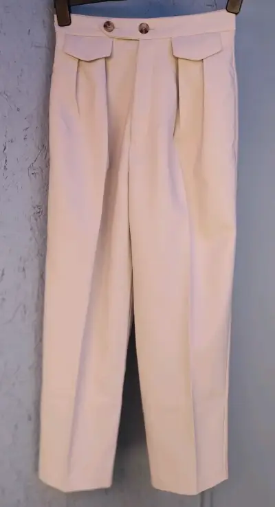Pantalones beige elegantes - miniatura 1