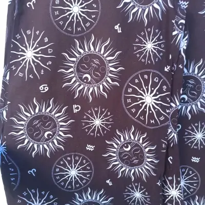 Pantalones estampados astronómicos negros - miniatura 5