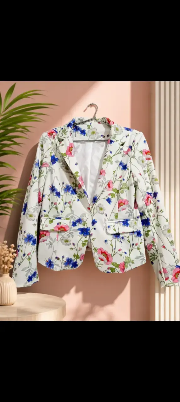 Blazer floral de mujer