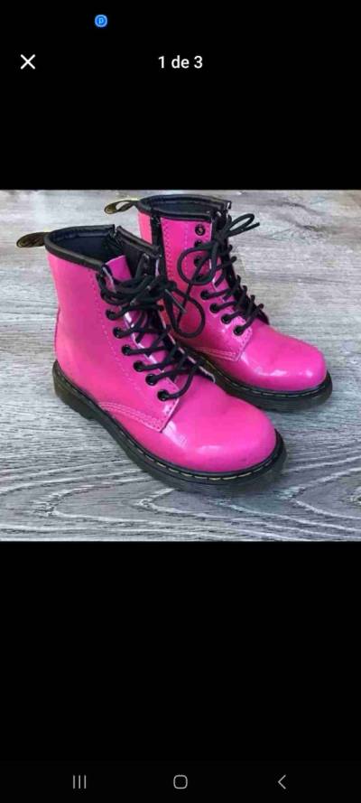 Botas dr.martens rosadas 27 - miniatura 1