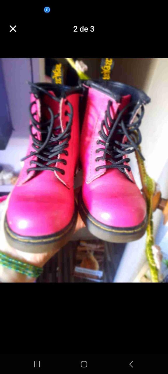 Botas dr.martens rosadas 27 - 3