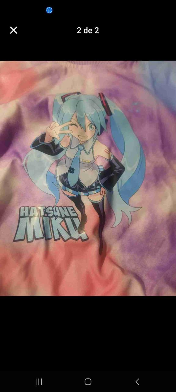 Polerón anime estampado hatsunemiku 3-4 - 2