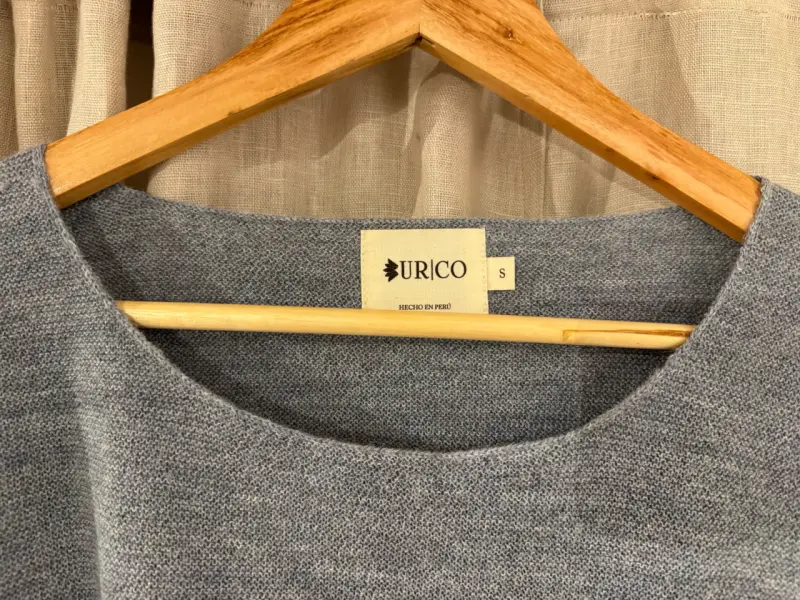Sweater celeste Urco 100% baby Alpaca - 2