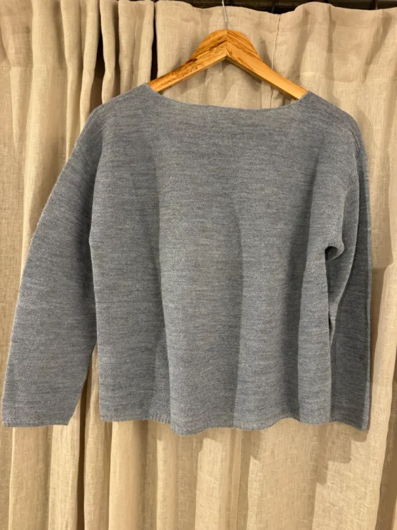Sweater celeste Urco 100% baby Alpaca - 3