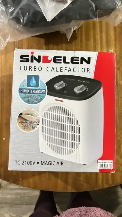 Turbo calefactor Sindelen blanco - miniatura 1