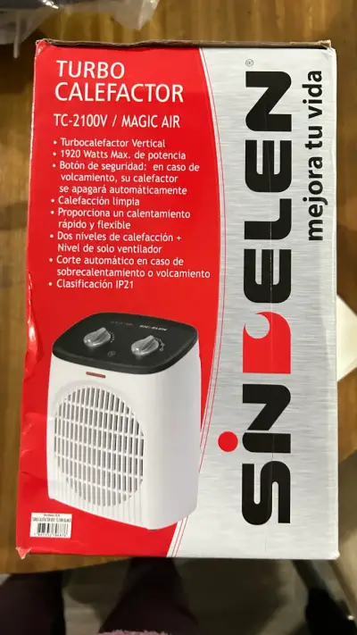 Turbo calefactor Sindelen blanco - miniatura 2