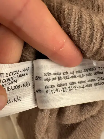 Sweater café claro Zara con lana - miniatura 4