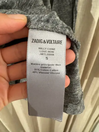 Polera gris 'LOVE NOW' Zadig&Voltaire - miniatura 3