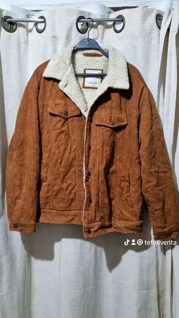 Chaqueta corderoy marrón con forro