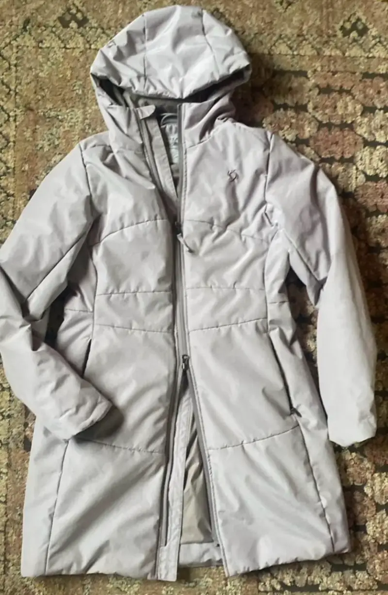 Parka gris con capucha Doitte talla S