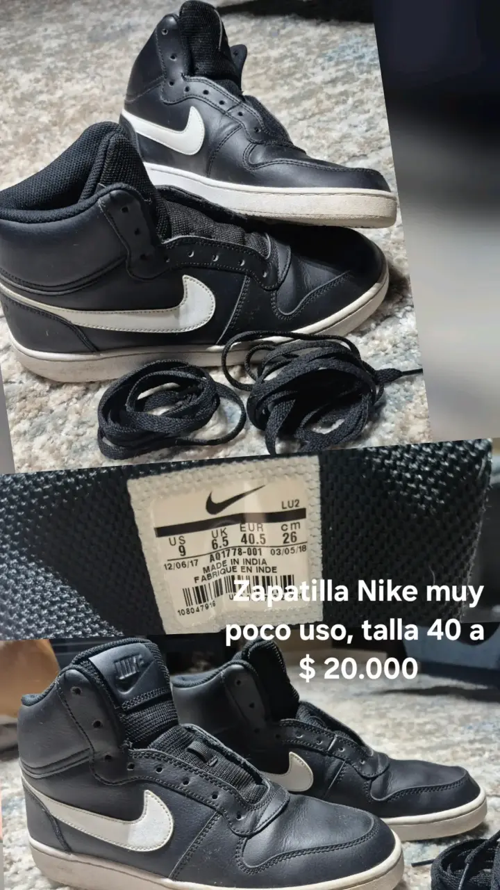 Zapatillas Nike negras en buen estado