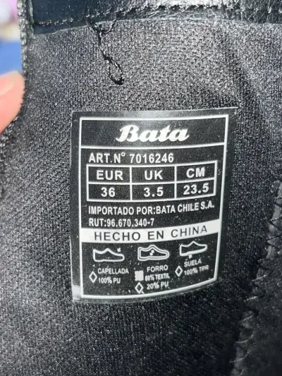 Botas negras de cuero talla 36 - miniatura 4