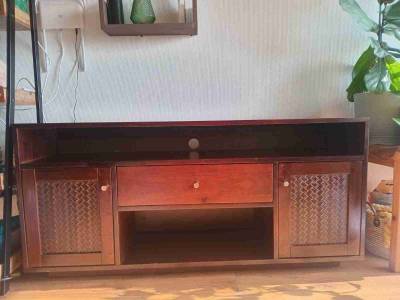 Mueble de TV madera oscuro - miniatura 1