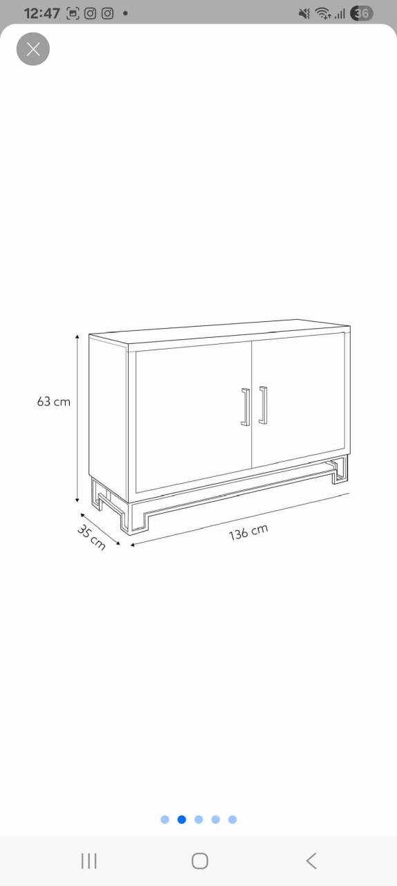 Mueble de TV madera oscuro - 3