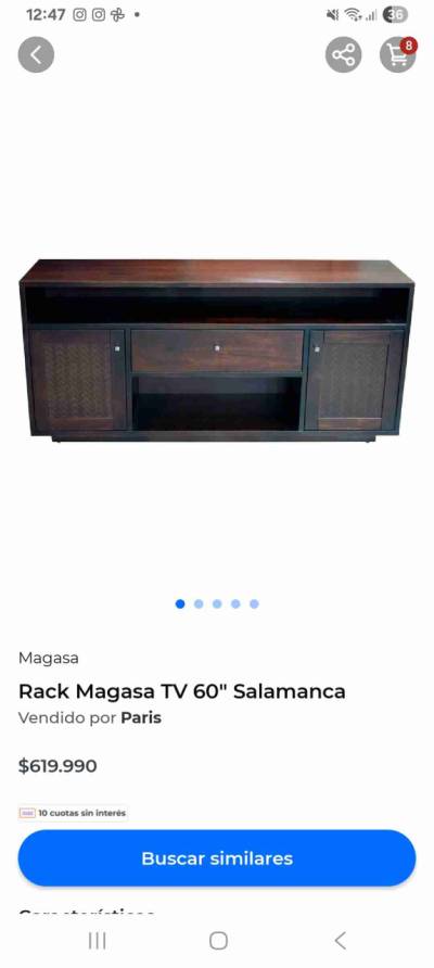 Mueble de TV madera oscuro - miniatura 5