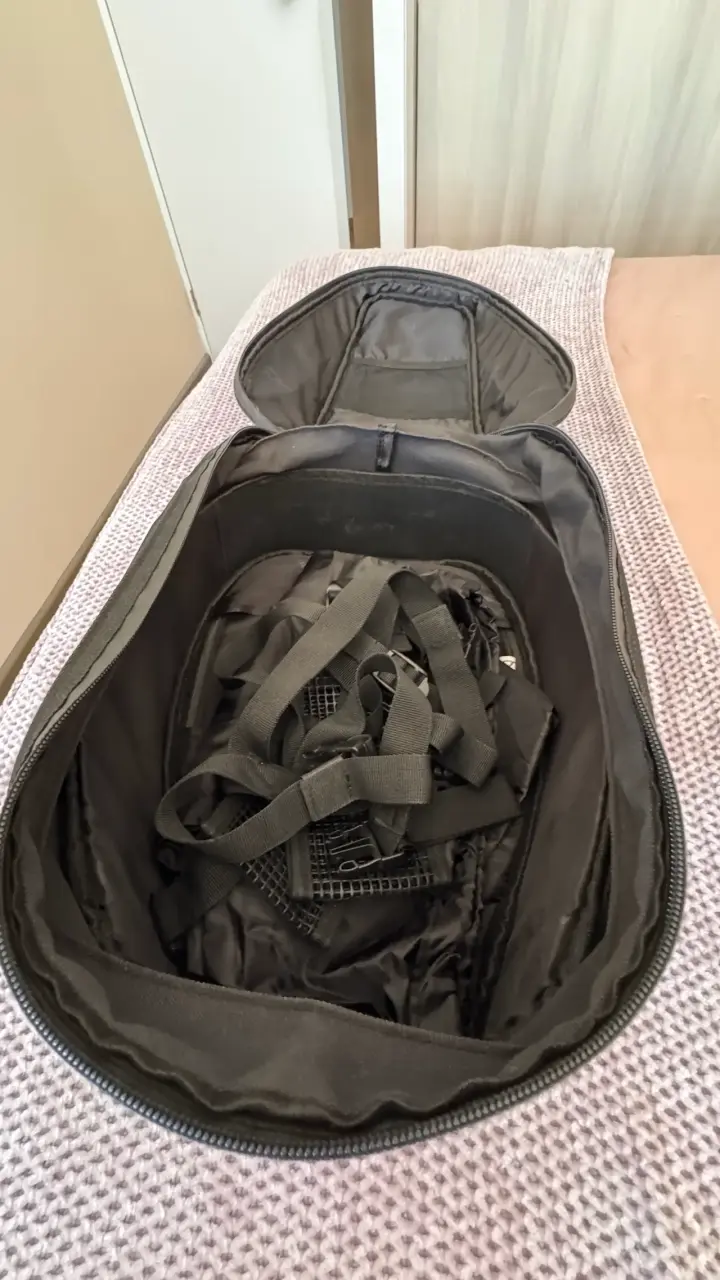 Bolso mochila moto negra Cusma - 2