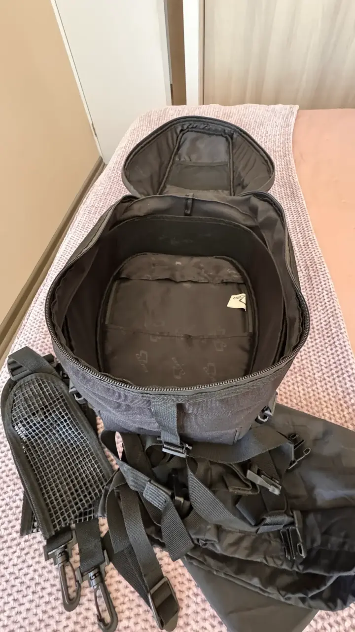 Bolso mochila moto negra Cusma - 3