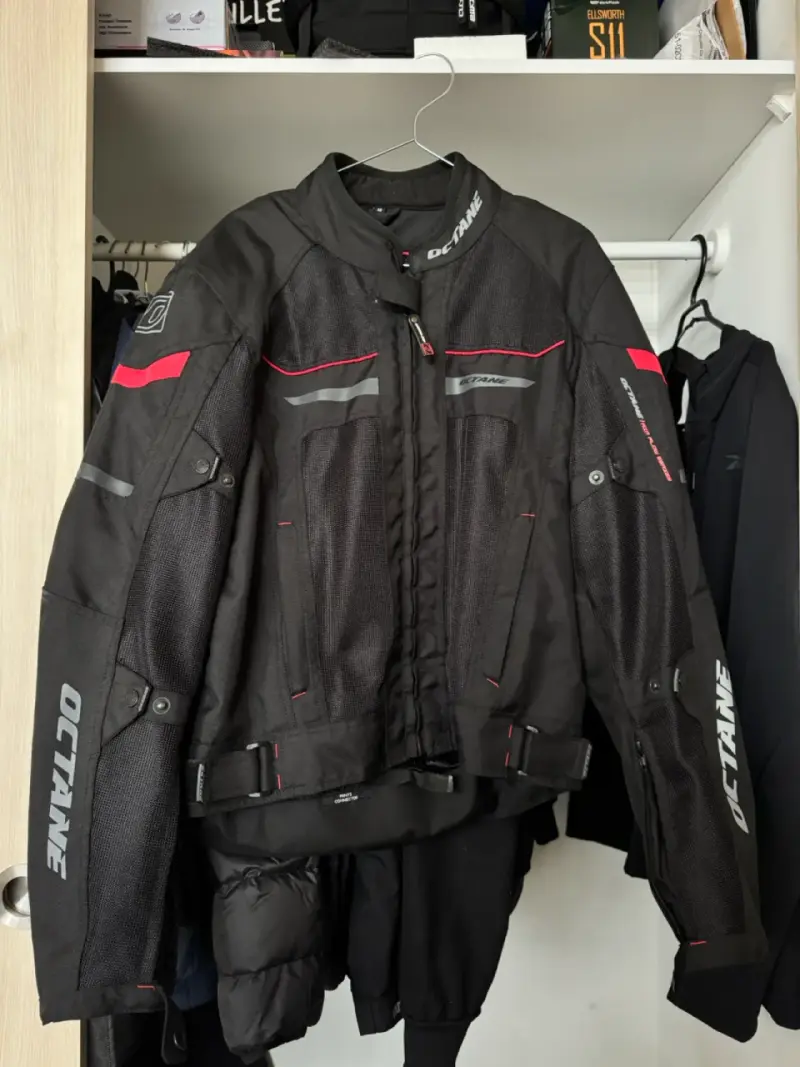 Chaqueta moto Octane negra - 1