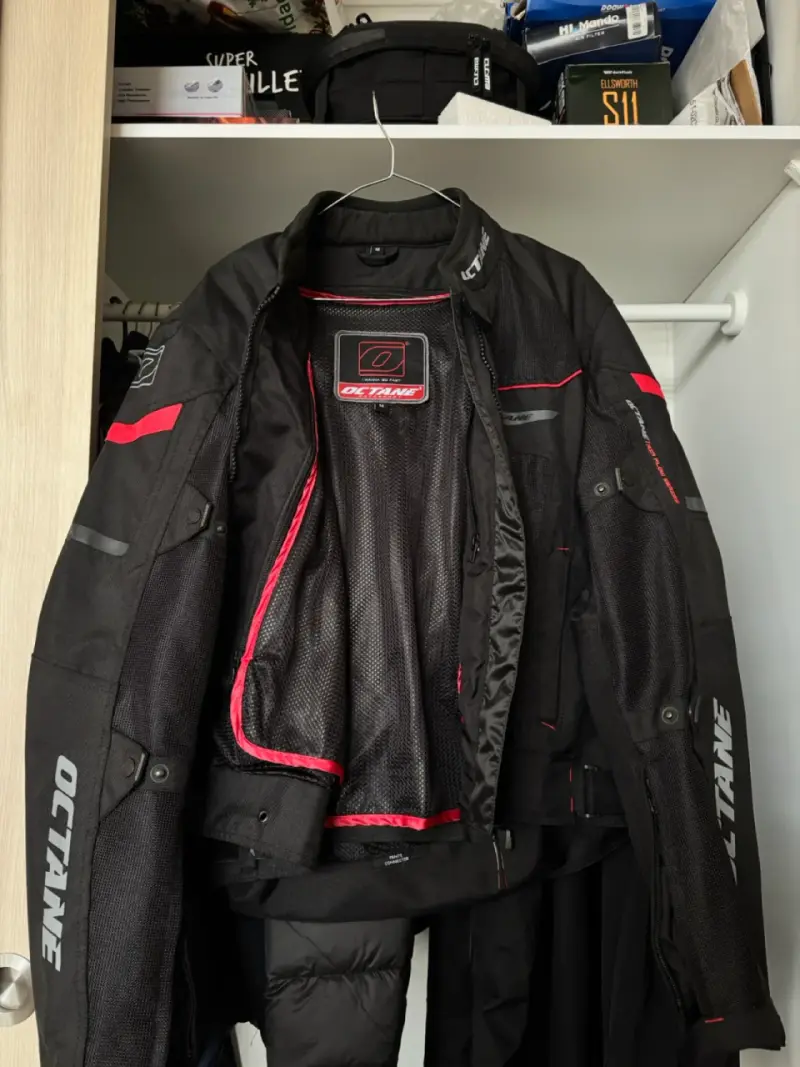 Chaqueta moto Octane negra - 2