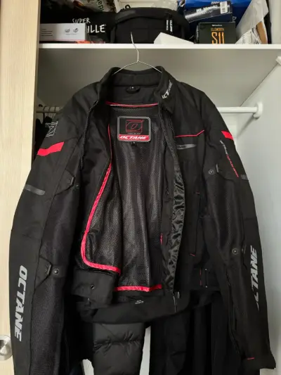 Chaqueta moto Octane negra - miniatura 2