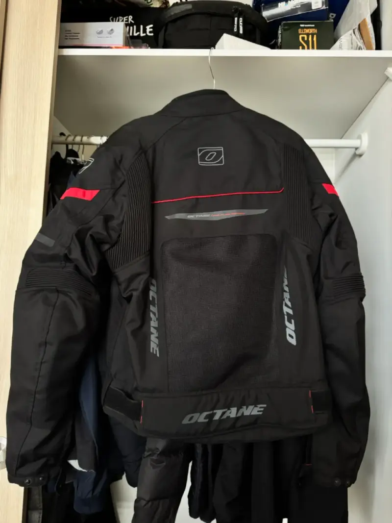 Chaqueta moto Octane negra - 3