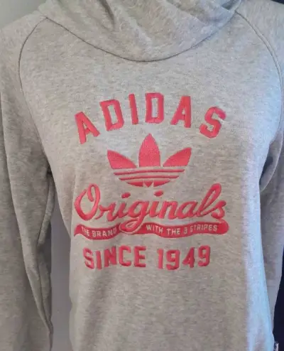 Polerón gris con capucha Adidas - miniatura 2