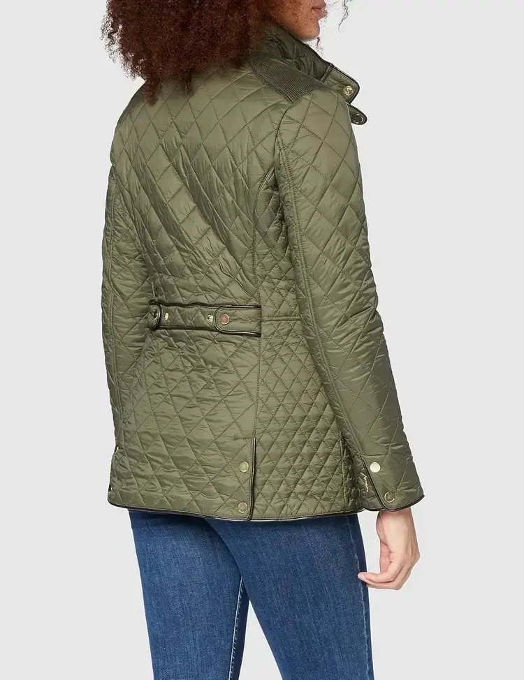 Chaqueta acolchada verde oliva - 1