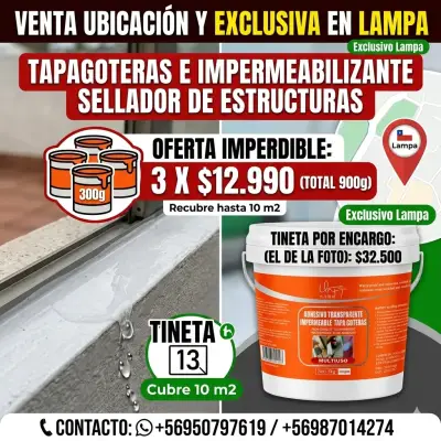 Impermeabilizante tapa goteras 300g - miniatura 1