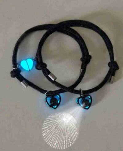 Pulseras de pareja luminosas - miniatura 6