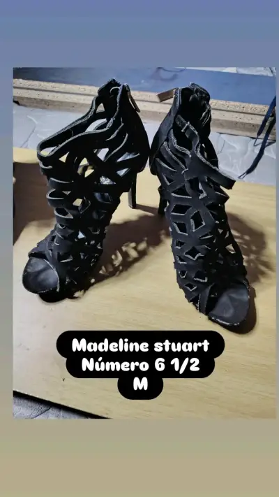 Botines negros con taco Gacel - miniatura 4