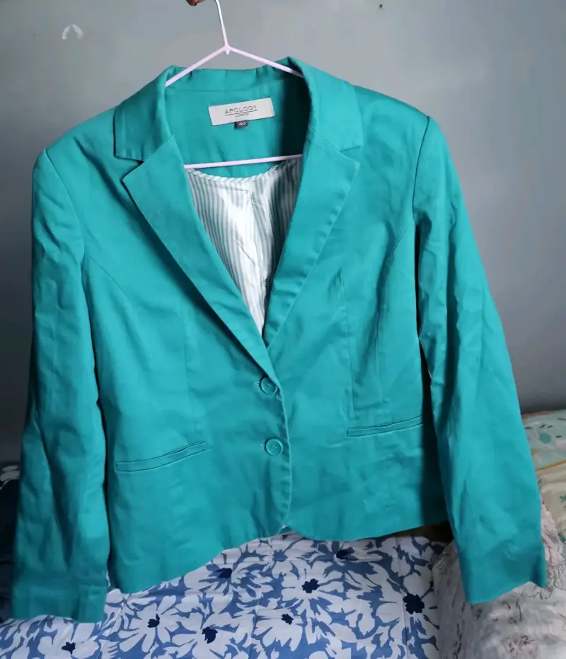 Blazer turquesa de mujer