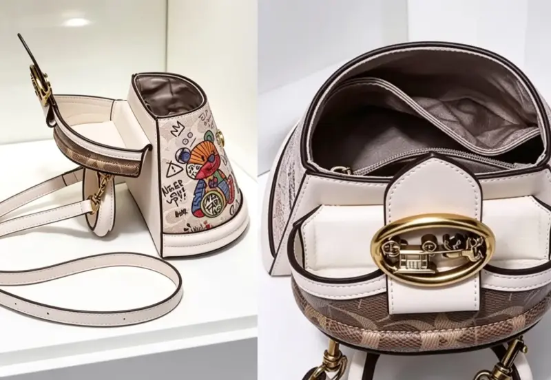 Bolso de mano con diseño gráfico - 2